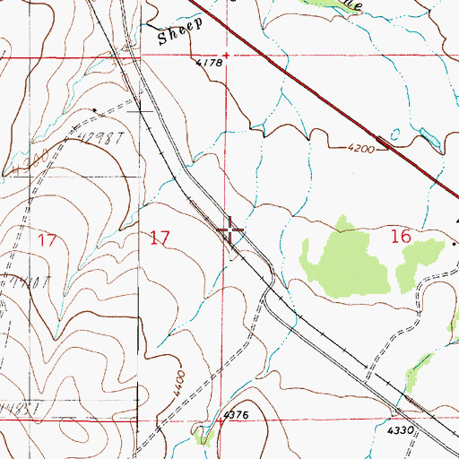 Topographic Map of Spokane (historical), MT