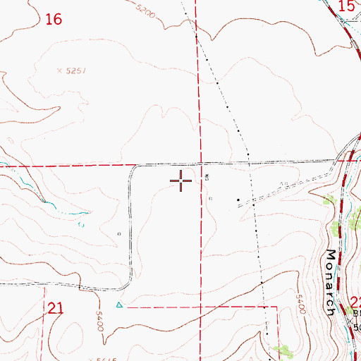 Topographic Map of Michigan Settlement (historical), MT