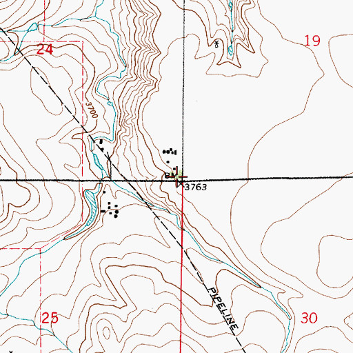 Topographic Map of Wilson Post Office (historical), MT