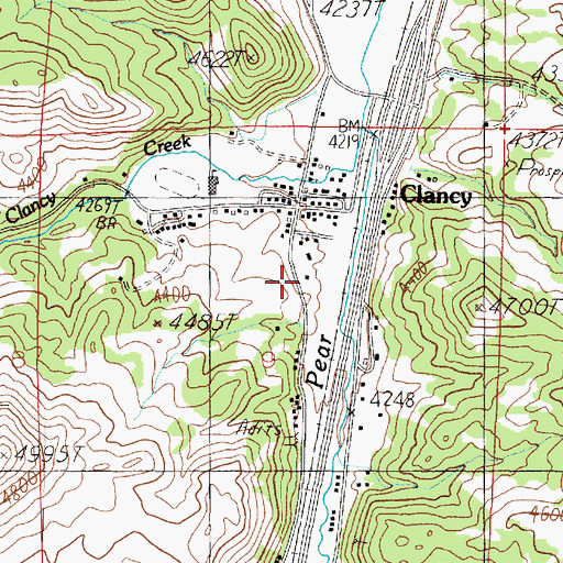 Topographic Map of New Haven (historical), MT