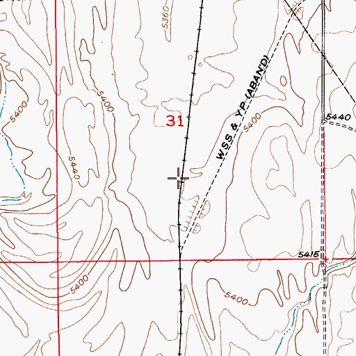 Topographic Map of Dorsey (historical), MT