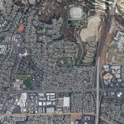 Aerial/Satellite Image of William E Fanning Elementary School, CA