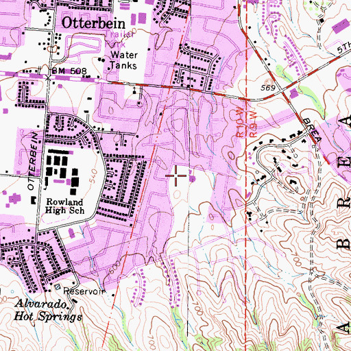 Topographic Map of Shelyn Elementary School, CA
