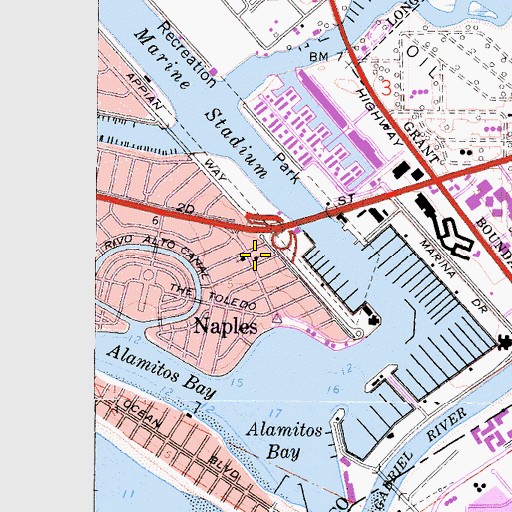 Topographic Map of Fifth Church of Christ Scientist, CA
