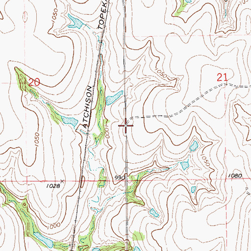 Topographic Map of Barnes, OK