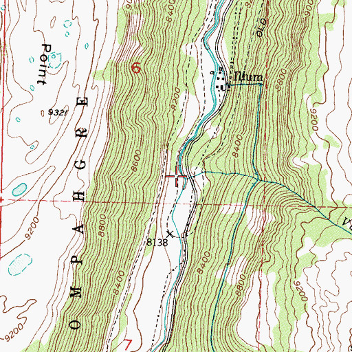 Topographic Map of Vance Creek, CO