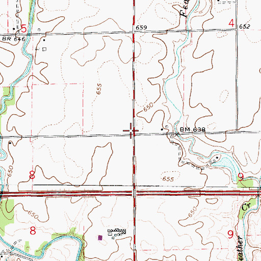 Topographic Map of Dalbey School (historical), IL
