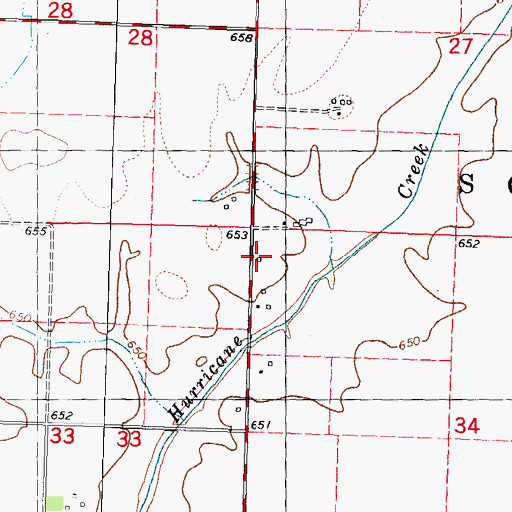 Topographic Map of Kasten School (historical), IL