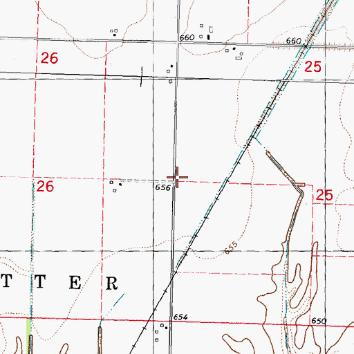 Topographic Map of Prairie Chapel School (historical), IL