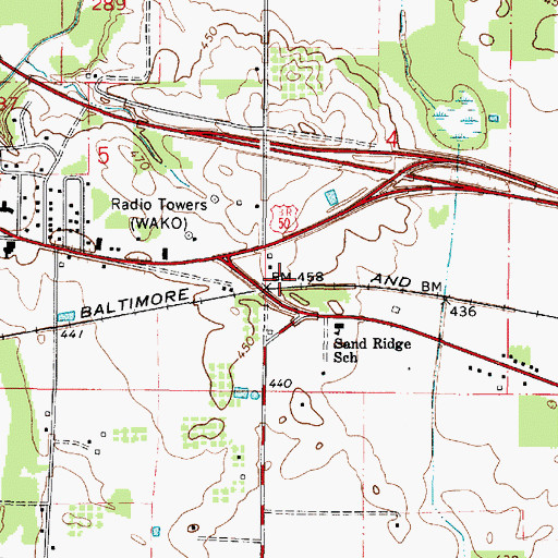 Topographic Map of Jackson, IL