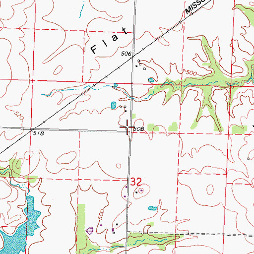 Topographic Map of Hayes School (historical), IL