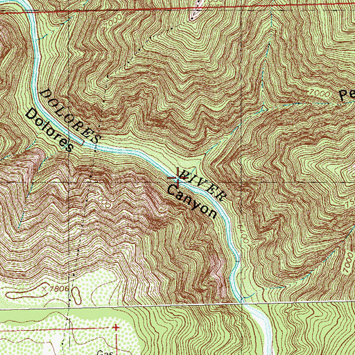 Topographic Map of Wild Bill Canyon, CO