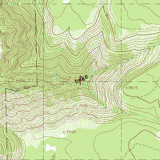 Topographic Map of Cow Canyon, CO