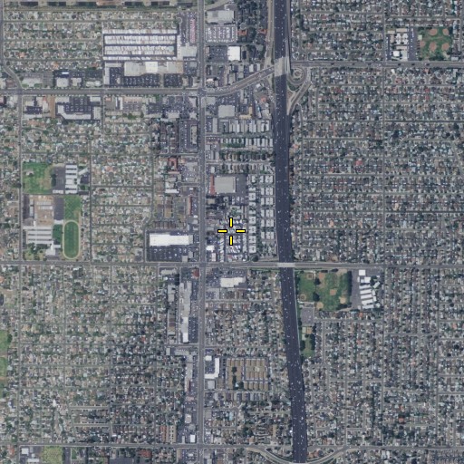 Aerial/Satellite Image of Goforth Mobile Home Village, CA