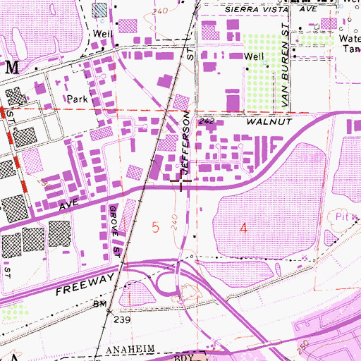Topographic Map of Simon Greenleaf University, CA