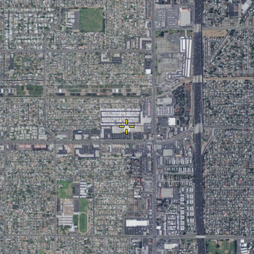 Aerial/Satellite Image of Tuskatella Shopping Center, CA