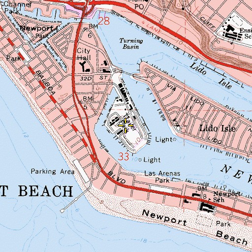 Topographic Map of Cannery Village Mobile Home Park, CA