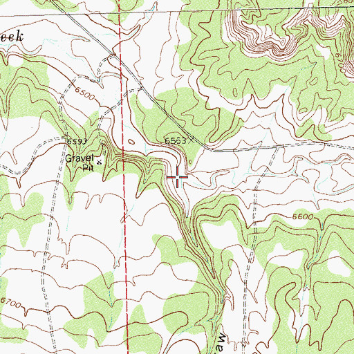 Topographic Map of McKinney Draw, CO