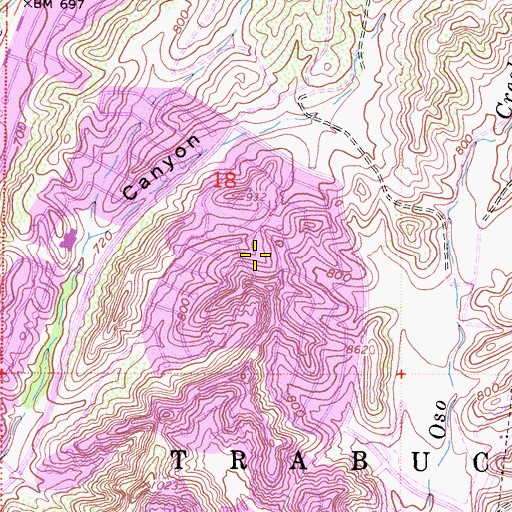 Topographic Map of Crucero Park, CA