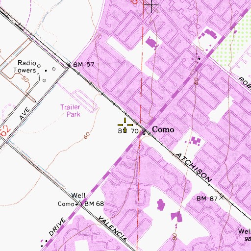 Topographic Map of Flagstone Park, CA