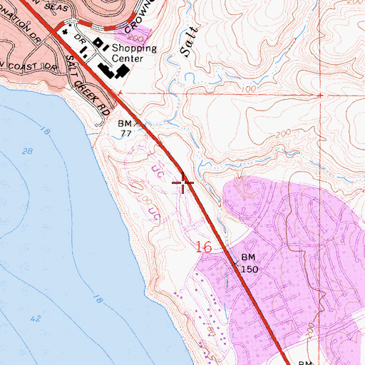Topographic Map of Sea Terrace Community Park, CA