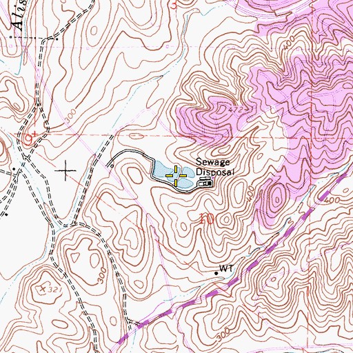 Topographic Map of Mandeville Park, CA