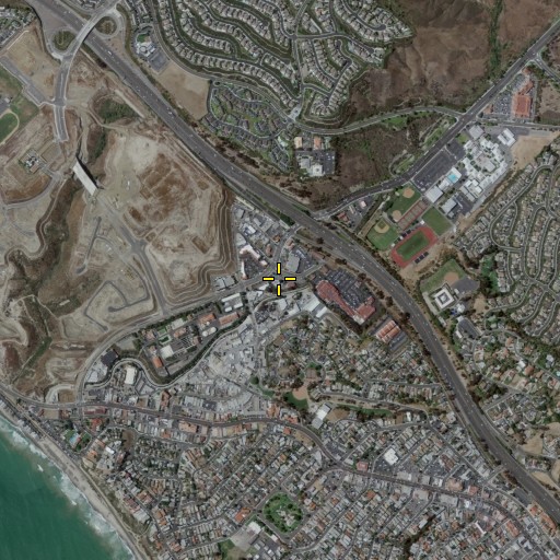 Aerial/Satellite Image of Pico Plaza Shopping Center, CA