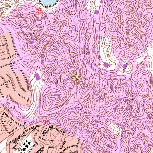 Topographic Map of Valyermo Park, CA