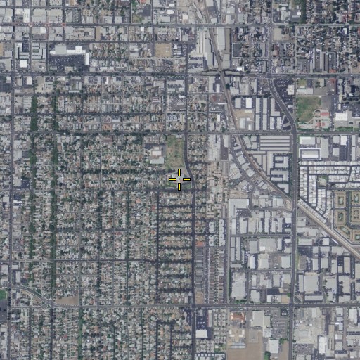 Aerial/Satellite Image of Adeline C Walker Elementary School, CA