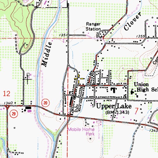 Topographic Map of Kingdom Hall of Jehovahs Witnesses, CA