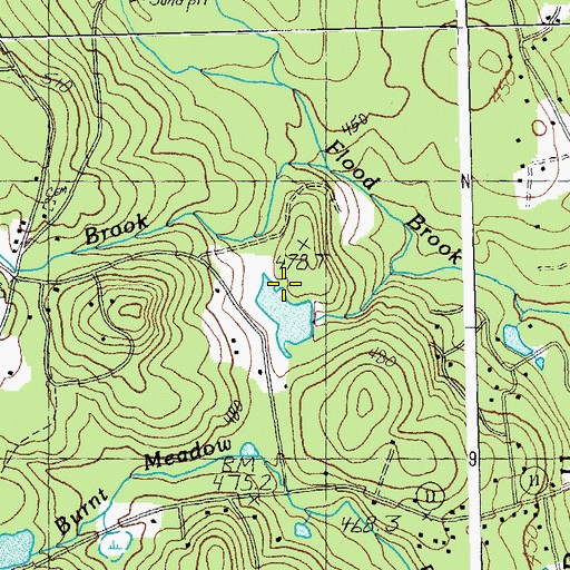 Topographic Map of Farnum Dam, VT
