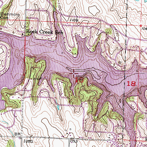 Topographic Map of Beaver Lake, NE
