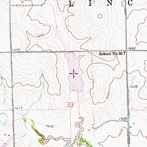 Topographic Map of Buckley Creek Reservoir 3-D, NE