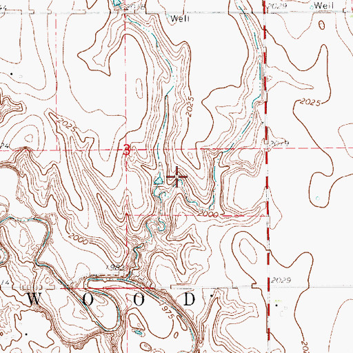 Topographic Map of Shurigar Brothers Lake, NE