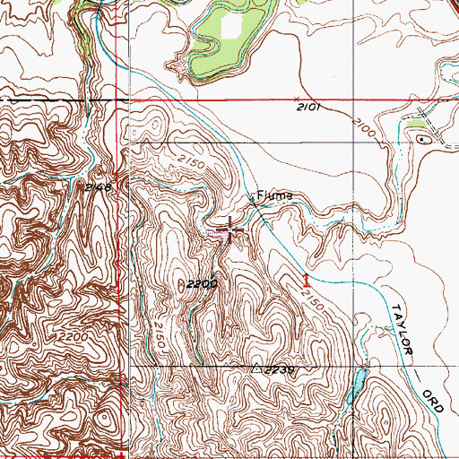 Topographic Map of Oldfather Dam, NE