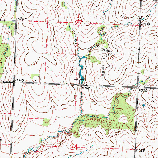 Topographic Map of Demey Reservoir, NE