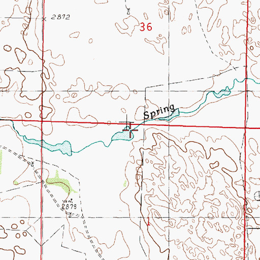 Topographic Map of Fox Reservoir Number 2, NE