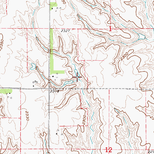 Topographic Map of Hadwiger Dam Number 1, NE