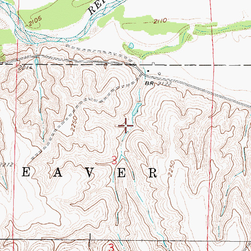 Topographic Map of Lueking Reservoir, NE
