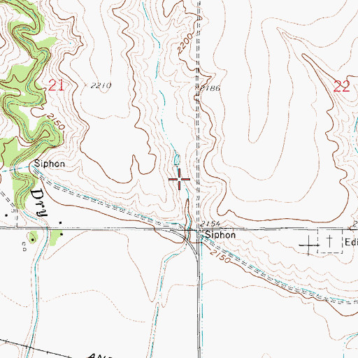 Topographic Map of Paine Reservoir Dam, NE