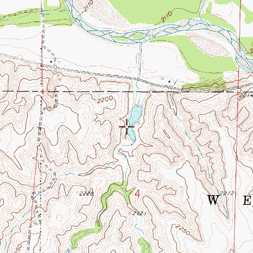 Topographic Map of Broeker Reservoir, NE