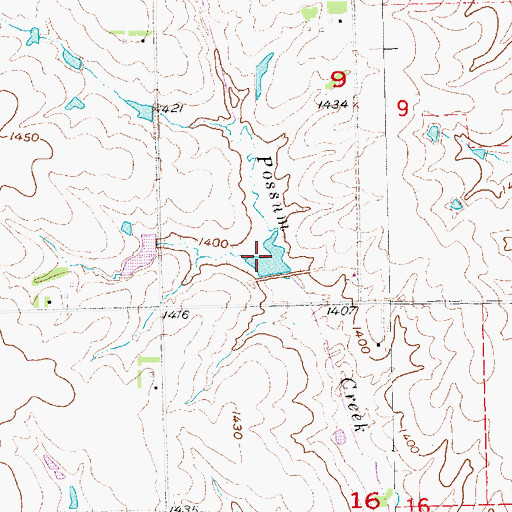 Topographic Map of Little Indian Creek Reservoir 15, NE