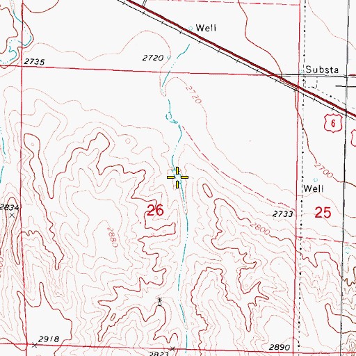 Topographic Map of Krotter-Schlager Reservoir, NE