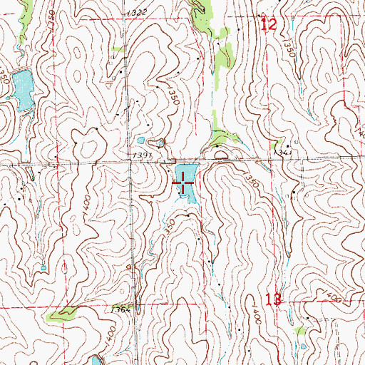 Topographic Map of Salt Creek Reservoir 14-A, NE