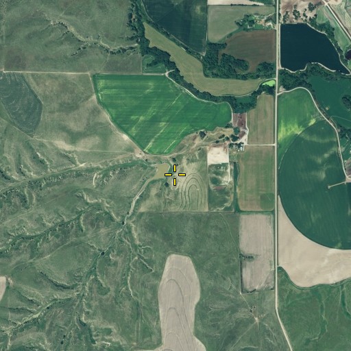 Aerial/Satellite Image of Larington Dam, NE