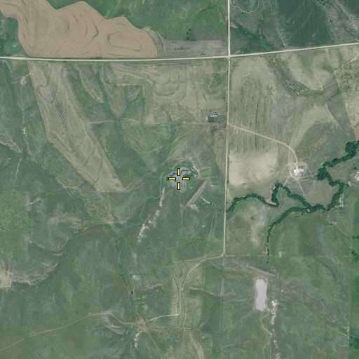 Aerial/Satellite Image of Dry Creek South Reservoir 1-F, NE