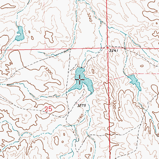 Topographic Map of Litterel Reservoir, NE