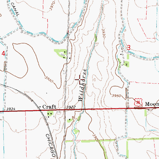 Topographic Map of Wildhorse Dam 14-A, NE