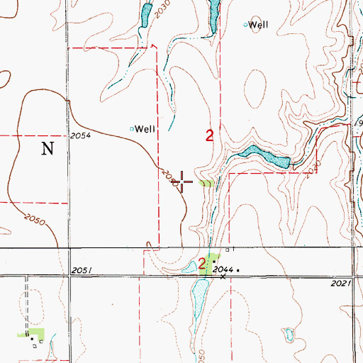 Topographic Map of Ray Reservoir, NE