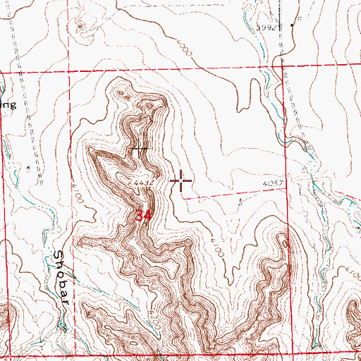 Topographic Map of Horn Dam, NE
